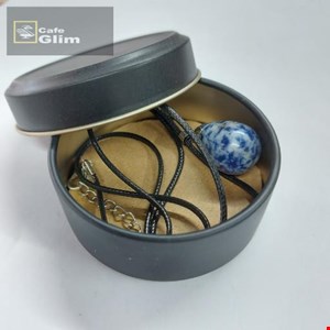 گردنبند سنگ سودالیت اشکی کد 1305