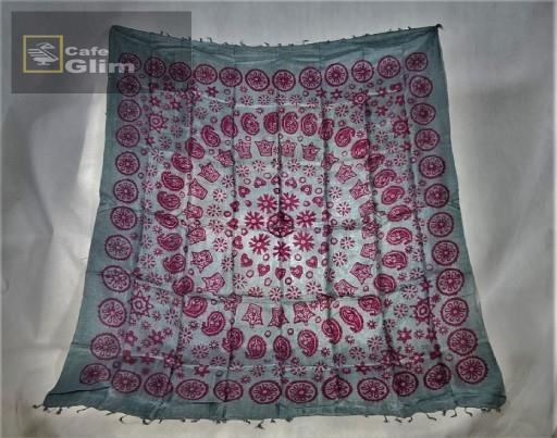 شال ابریشمی درجه 1 طرح 24 تاج پادشاهی کد 1124