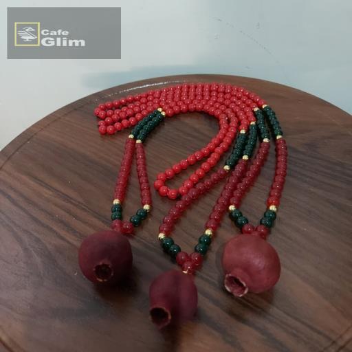 گردنبند طبیعی انار شب یلدا کد 1298