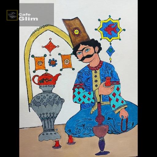   تابلو نقاشی شاه عباس صفوی 2