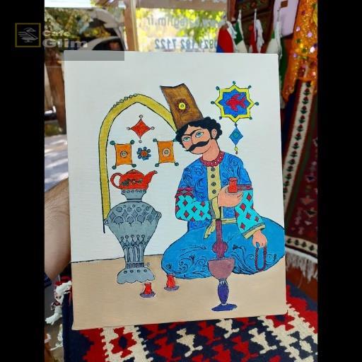   تابلو نقاشی شاه عباس صفوی 4