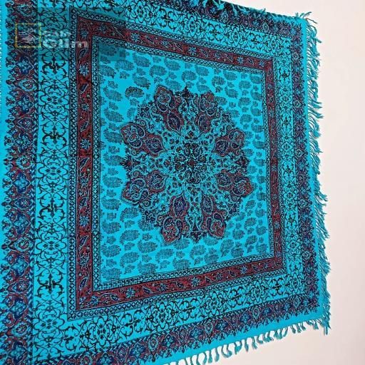 سفره قلمکار صادراتی اصفهان طرح نیل کد 1285