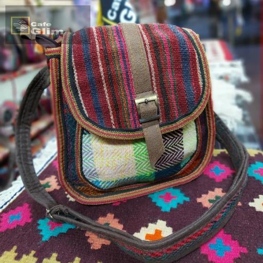 کیف جاجیمی دست بافت طرح رعنا کد 1257