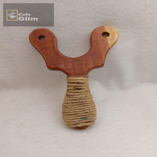 تیروکمان سنگی دست ساز چوبی عنابی کد ASW 264