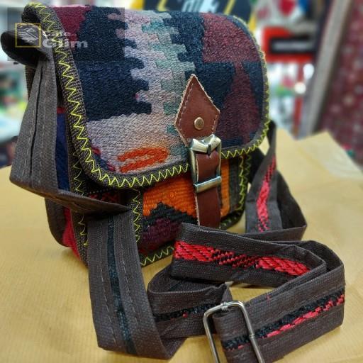 کیف گلیمی دست بافت طرح درخت کاج کد 1188