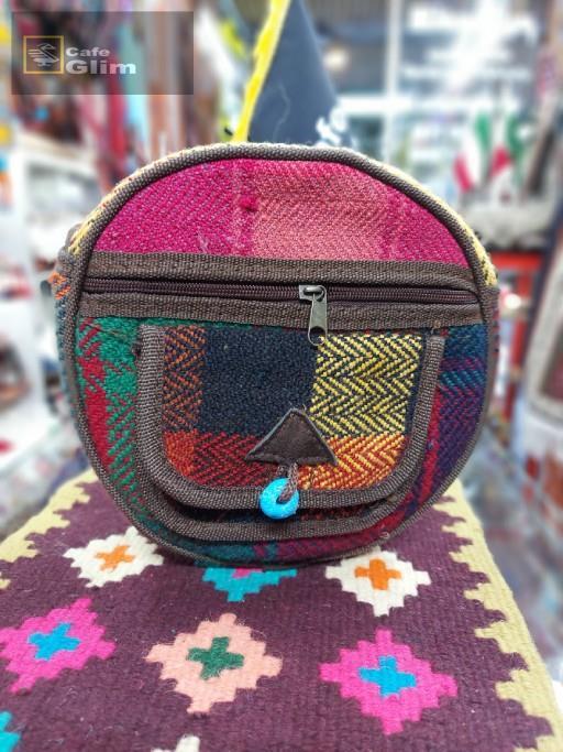 کیف جاجیمی گرد طرح سیرکل کد 1160 طرح 2