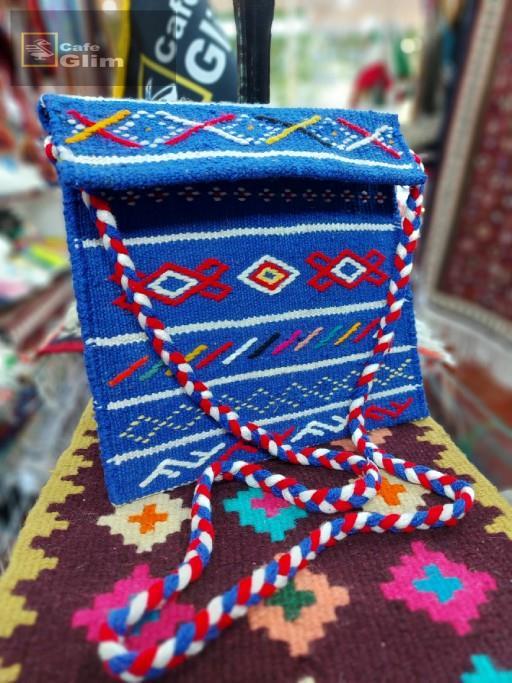 کیف شونی گلیمی دست بافت طرح گلریز کد 1125 طرح 2